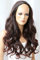 CAISHA Halbperücke Voluminös Langhaar Cosplay Fashion Wig Gewellt Dunkelbraun PH103