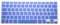 MiNGFi Protection Clavier Silicone Français AZERTY pour MacBook Pro 13 A1278 A1425 A1502 Air 13 A1369 A1466 Pro 15 A1398 A1286 Pro 17 A1297 (2008–2017) EU/ISO - Bleu Clair
