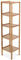 Relaxdays Badregal Bambus, Standregal Badezimmer & Küche, Bambusregal mit 5 offenen Ablagen, HBT 140 x 34 x 33 cm, Natur, Braun, Ablageflächen