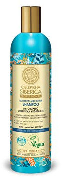 Natura Siberica Professional Oblepikha Shampoo für schwaches & geschädigtes Haar - Reparierend & nährend mit Schutzschicht-Effekt - SLS- & parabenfrei - 400 ml
