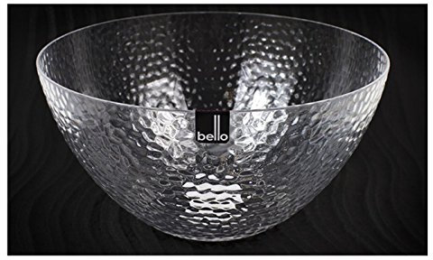 Salad Bowl Set of 2 Re-usable Plastic Dimple Design Perfect for BBQs & Picnics