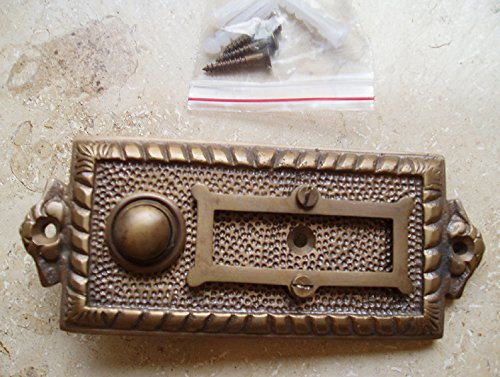 Messing Haustüre Graf von Gerlitzen Klingel 1 Brass Door Bell Tür Türklingel K4A