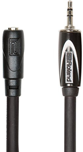 Roland 25Ft / 7.5M Headphone Extension Cable, 3.5Mm Trs Male To Female - Rmidi-B20