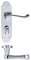 Epsom Door Handle Bathroom Set 170mm X 40mm Polished Chrome