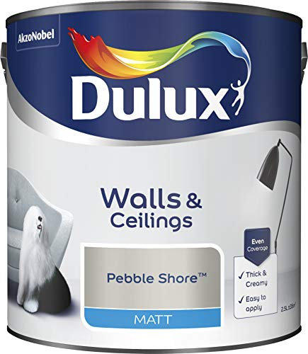 Dulux Paints 2.5 Litre Ready Mixed Matt Pebble Shore