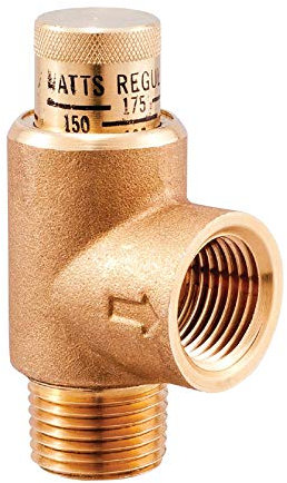 Watts LF530C-3/4 Druckentlastungsventile, bleifrei, kalibriert, 3/4 Zoll verstellbar