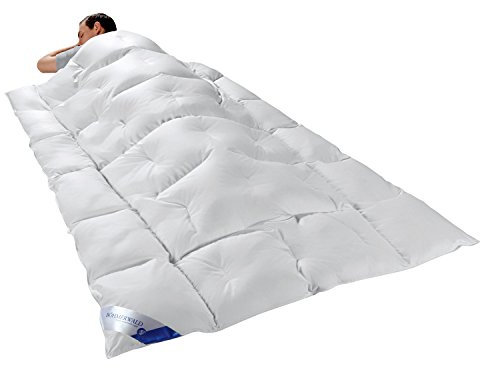 Böhmerwald Decke Kassettenbett Climakomfort weiß 155 x 220 cm
