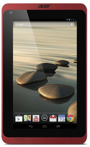 Acer Iconia B1-720 7-inch Tablet (Red/Black) (MediaTek MT8111T 1.3GHz, 1GB RAM, 16GB Storage, Camera, Wi-Fi, Android 4.2)