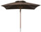 anndora® Sonnenschirm mit Holz - Gartenschirm 3 x 3 m eckig wasserabweisend - Marktschirm mit Winddach Braun - quadratisches Schirmdach mit Windfang