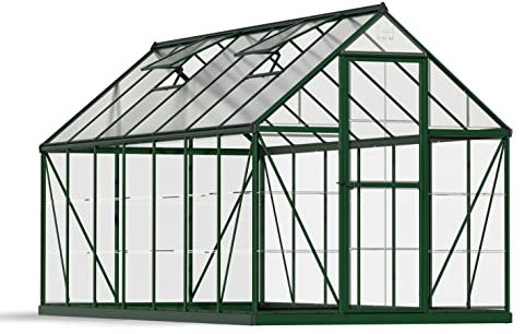 Canopia by Palram Serre de Jardin Hybrid 7.9m² (Verte) Cadre en Aluminium, Panneaux en Polycarbonate, Résistant aux UV