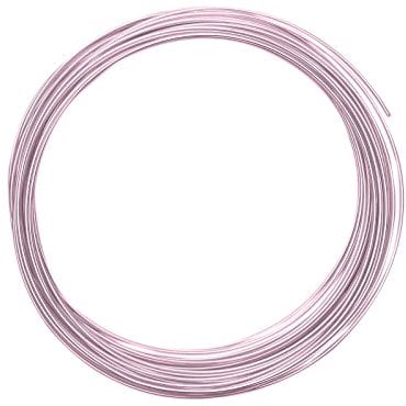 Vaessen Creative Filo di Ferro Modellabile da 10 m x 1 mm Rose (Rosa) – Filo Flessibile per Creazioni Floreali, Realizzazione di Gioielli e Modellismo