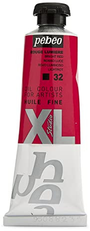 Pébéo - Feines Öl XL 37 ML - Ölgemälde - Ideal für Anfänger oder Profis - Fine Art Malerei - Feine Qualität - Pébéo Ölgemälde - Rot Licht - 37 ml