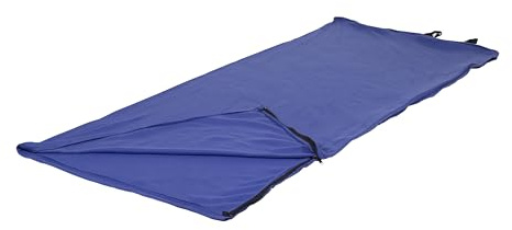 Stansport Fleece Sleeping Bag - Blue (510-50), (32- X 75-Inch)
