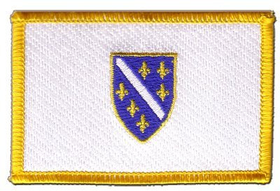 Aufnäher Patch Flagge Bosnien alt 1992-1998 - 8 x 6 cm