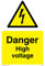 Viking Schilder we90-a6p-vDanger High Voltage Zeichen, Vinyl, 150 mm H x 100 mm W