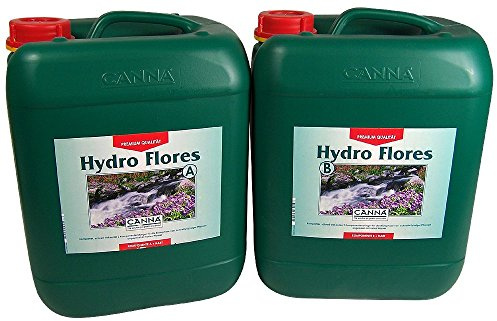 CANNA Hydro Flores A+B Run to waste Grow Blütephase 2-K Pflanzendünger 2x10L