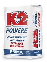 Stucco in Polvere K2 20 Kg Riempitivo per Interni colore Bianco