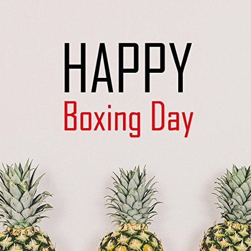 DIYthinker Feiern Boxing Day Segen Festival-Feiertag Gala Feier Wörter entfernbarer Wand-Aufkleber-Kunst-Abziehbilder Wand-DIY Tapete für Zimmer Aufkleber 15cm