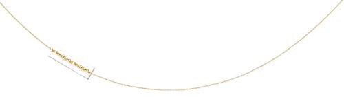 JewelryWeb Halskette mit Anhänger aus 14 Karat Gelbgold, 46 cm, für Damen und Herren