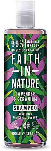 Faith in Nature Lavender & Geranium Shampoo 400ml (Pack of 6 )