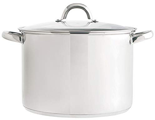 Quid Ottawa Olla Acero Inoxidable Tapa 26cm - 10l Acero Inox Apto Vitrocerámica Apto Inducción 100% Higiénico