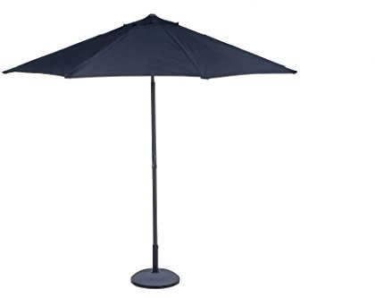 Deuba Noname 46098 Sonnenschirm, 3 m, Schwarz