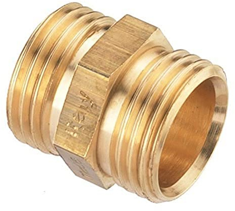 Kupplung 3/4 Zoll AG, mit 2 Euro-Konus Gold