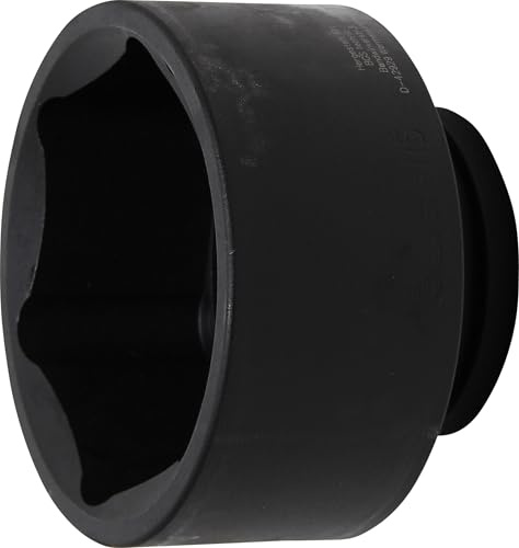 BGS 5915 | Kraft-Steckschlüssel-Einsatz Sechskant | 25 mm (1) | SW 115 mm | Antrieb Innenvierkant 25 mm (1) | Länge 107 mm | Chrom-Molybdän-Stahl | phosphatiert | Hand- und Schlagschrauberbetrieb