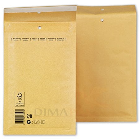 200 x Luftpolstertaschen Versandtaschen braun weiß alle Größen wählbar dimapax (200 x B2, braun)