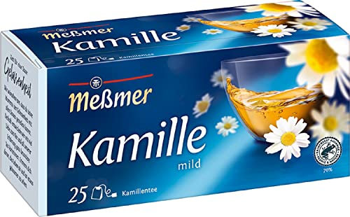 Meßmer Kamille | 25 Teebeutel | Vegan | Glutenfrei | Laktosefrei