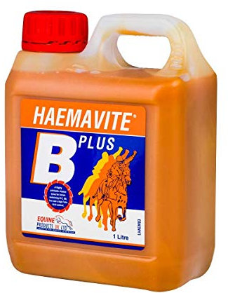 Equine Products Haemavite B Plus Horse Supplement, 1 Litre. Iron & Vitamin Tonic For Energy And Recuperation