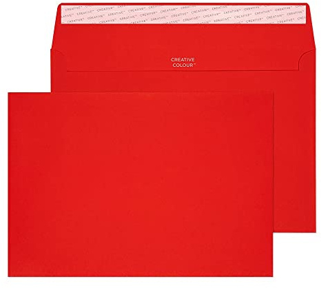Blake Creative Colour 306 Briefumschläge Haftklebung Leuchrot C5 162 x 229 mm - 120g/m² | 500 Stück