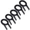 LUTIONS Pack of 5pcs Black Color Rounded Key Puller Keycap Puller /Key Cap Remover Tool for Mechanical Keyboard