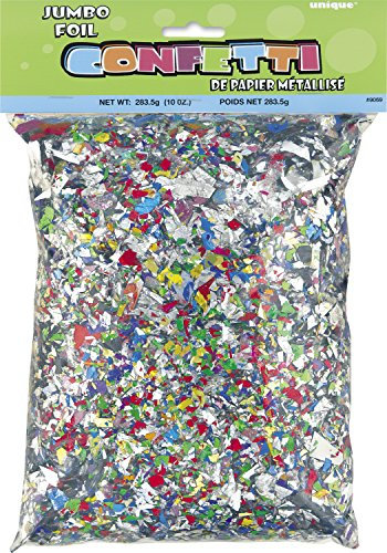 Unique Party Supplies 9069 Folien-Konfetti - Mehrfarbig - 283.5 g