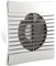 4 Bathroom Low Profile/Slimline Extractor Fan with Chrome Effect Grille and Run on Timer