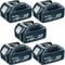 Makita Genuine BL1850 18V 5.0Ah Li-Ion LXT Battery Pack of 5