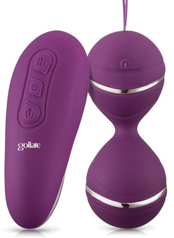 GOLIATE Dalia 3 in 1 Palline geisha, Uovo Vibrante, Stimolatore Clitorideo, Perineo - Miglior Vibromassaggiatore sex toy per donne e Coppia: 10 Modalità, Silicone, Impermeabile, Ricaricabile