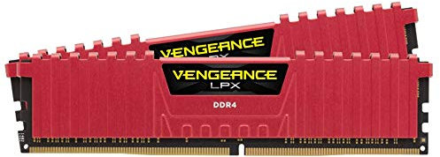 Corsair Vengeance LPX 16Go (2x8Go) DDR4 3200MHz C16 XMP 2.0 Kit de Mémoire Haute Performance - Rouge