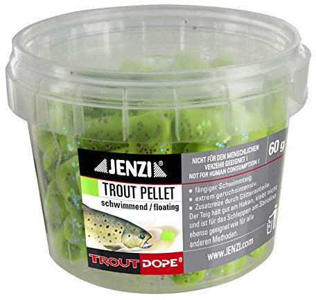 Jenzi Forellenteig Trout Pellets knetbar grün