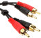 RCA Cinch Double Fiches vers Fiches Stéréo l'audio câble Cordon Plaqués Or 5 m [5 mètre/5m]