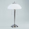 Bankerlampe Schreibtischlampe 2er Berliner Messing Nickel matt V16-98op N