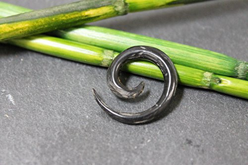 Naturesco Horn Ohrring Piercing Expander Spirale aus Horn 3mm braun - Versand kostenlos!