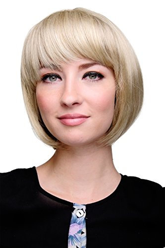 WIG ME UP - 703-613/18F Sexy Bob, Perücke, gerader Pony, Blond, Helles Aschblond