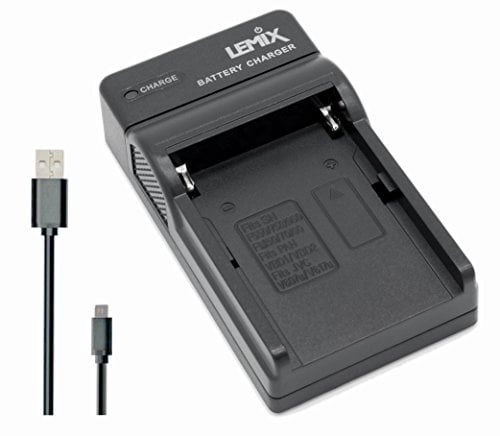Lemix (FM50/FM500H) Ultra Slim USB Charger compatible with Sony NP-FM50 / NP-FM500H / NP-F550 Batteries and Listed Sony Alpha, DSLR, DSC, HDR & DCR Models