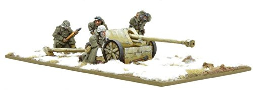 Warlord Games, German Heer 75mm Pak 40 anti-tank gun (Winter), 28mm Bolt Action Wargaming Miniatures