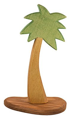 Holzspielwaren Ackermann Palme aus Holz (klein) – Weihnachten/Zoo Holzspielzeug, aus Schwäbischer Handarbeit (100% ökologisch)