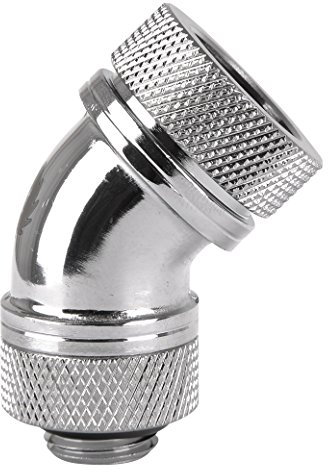 Thermaltake Pacific G1/4 PETG Tube 45-Degree 16mm für PC Wasserkühlungen chrom