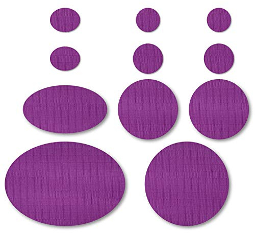 Nordtown Puffer Down Jacket Repair Patches | Dark Purple, Self-Adhesive, Pre-Cut, Waterproof, Subtle, Rip-Stop Nylon Fabric to Fix Jackets, Tents, Sleeping Bags, Ski Pants (11 Pieces)…