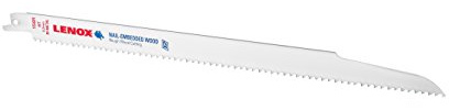 Lenox 20495-B156R Säbelsägeblatt, 30,5 cm, 6TPI für Holz und Metall, 25 Stück
