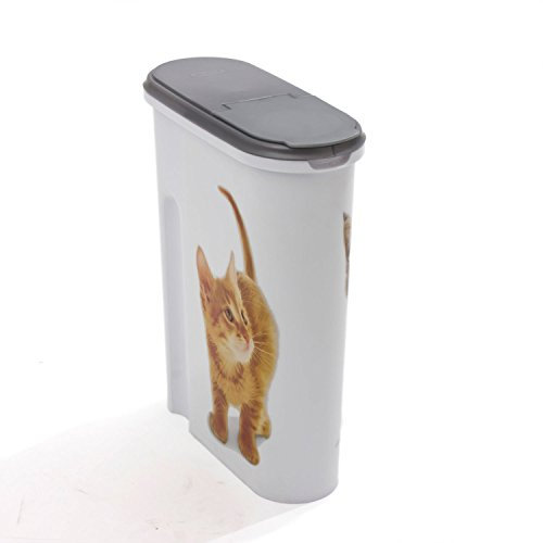 Curver Petlife 1.5Kg Dry Cat Food Container with 2 Cat Images
